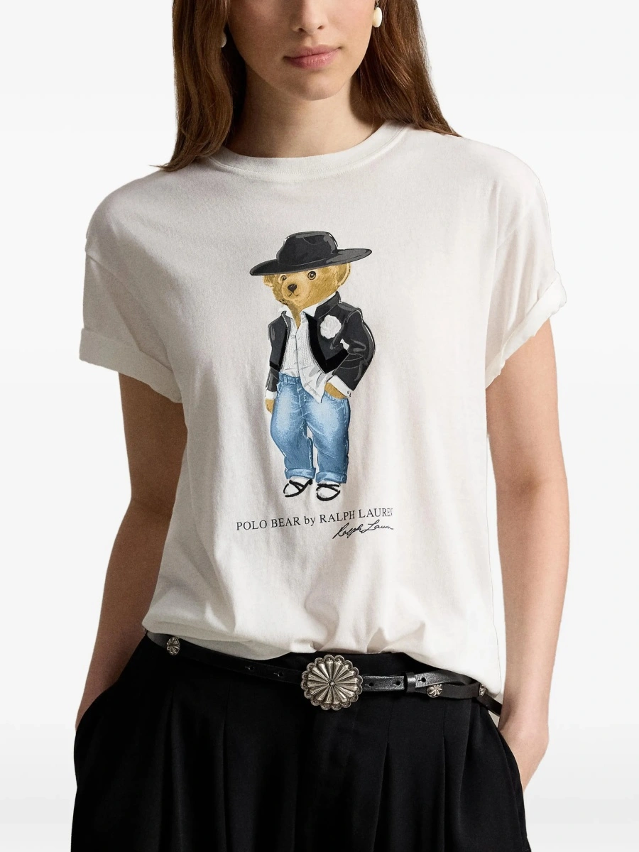 Tricou Ralph Lauren POLO BEAR alb - Img 3