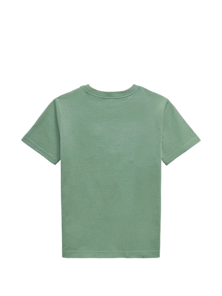 Tricou Ralph Lauren verde din bumbac - Img 4
