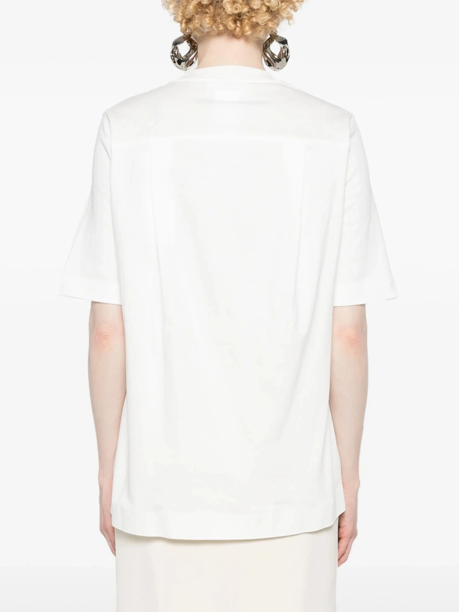 Tricou SPORTMAX alb din bumbac - Img 4