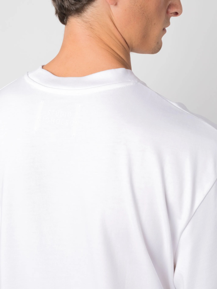 Tricou STUDIO NICHOLSON alb - Img 5