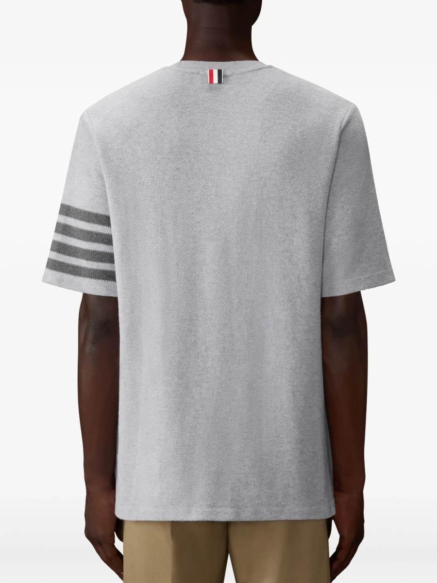 Tricou Textured cotton piqué T-shirt - Img 3