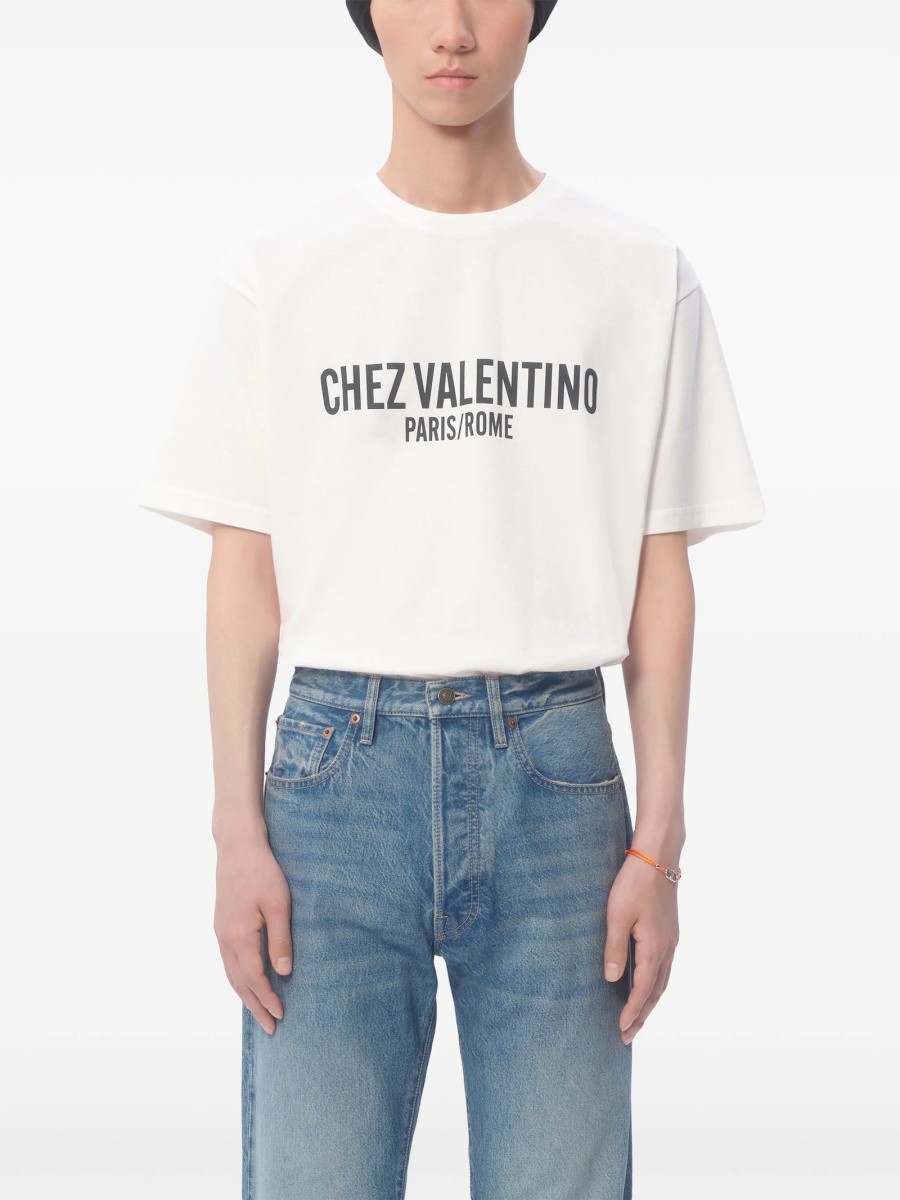 Tricou Valentino Garavani alb - Img 3