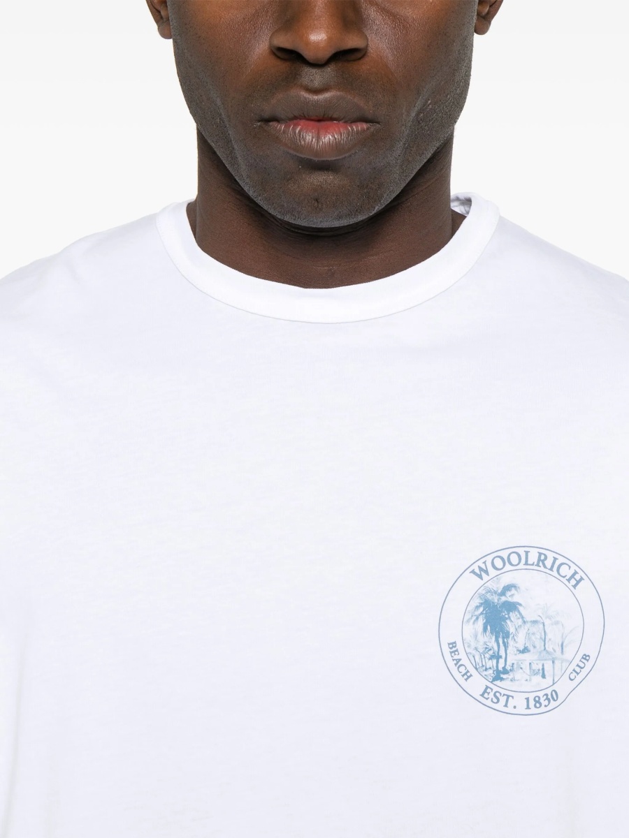 Tricou Woolrich alb - Img 4