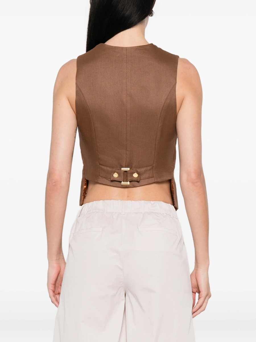Vesta Elisabetta Franchi maro din in si spandex/elastan - Img 4