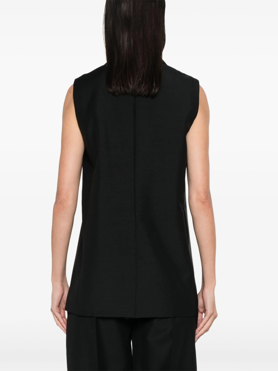 Vesta Fendi neagra din lana si mohair - Img 4