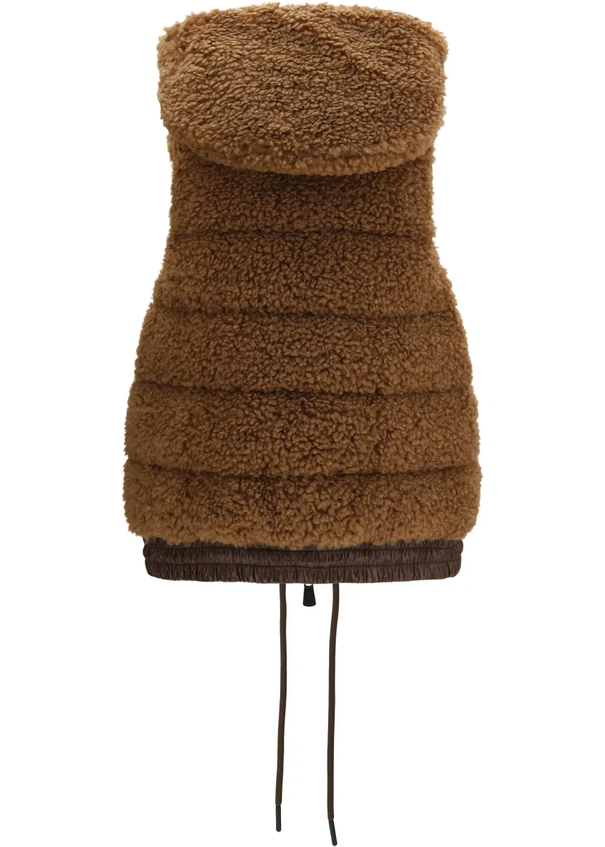Vesta Wool-effect padded zip-up Vest - Img 2