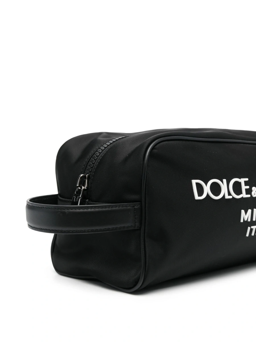 Accesorii de voiaj Dolce &amp; Gabbana negre din vascoza si poliamida - Img 3