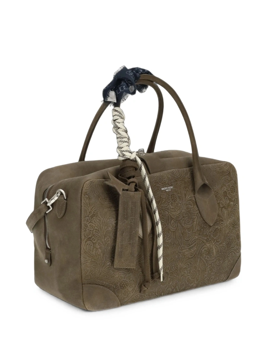 Accesorii de voiaj Golden Goose maro din piele - Img 2
