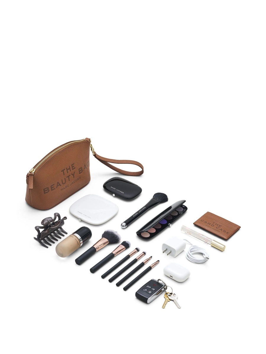 Accesorii de voiaj Marc Jacobs maro din piele si poliuretan - Img 5
