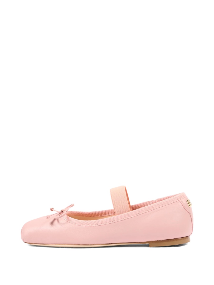 Balerini Dolce &amp; Gabbana roz din piele - Img 4