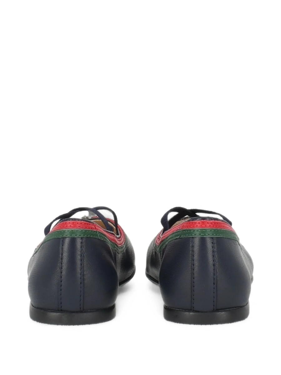 Balerini Gucci albastri din piele - Img 3