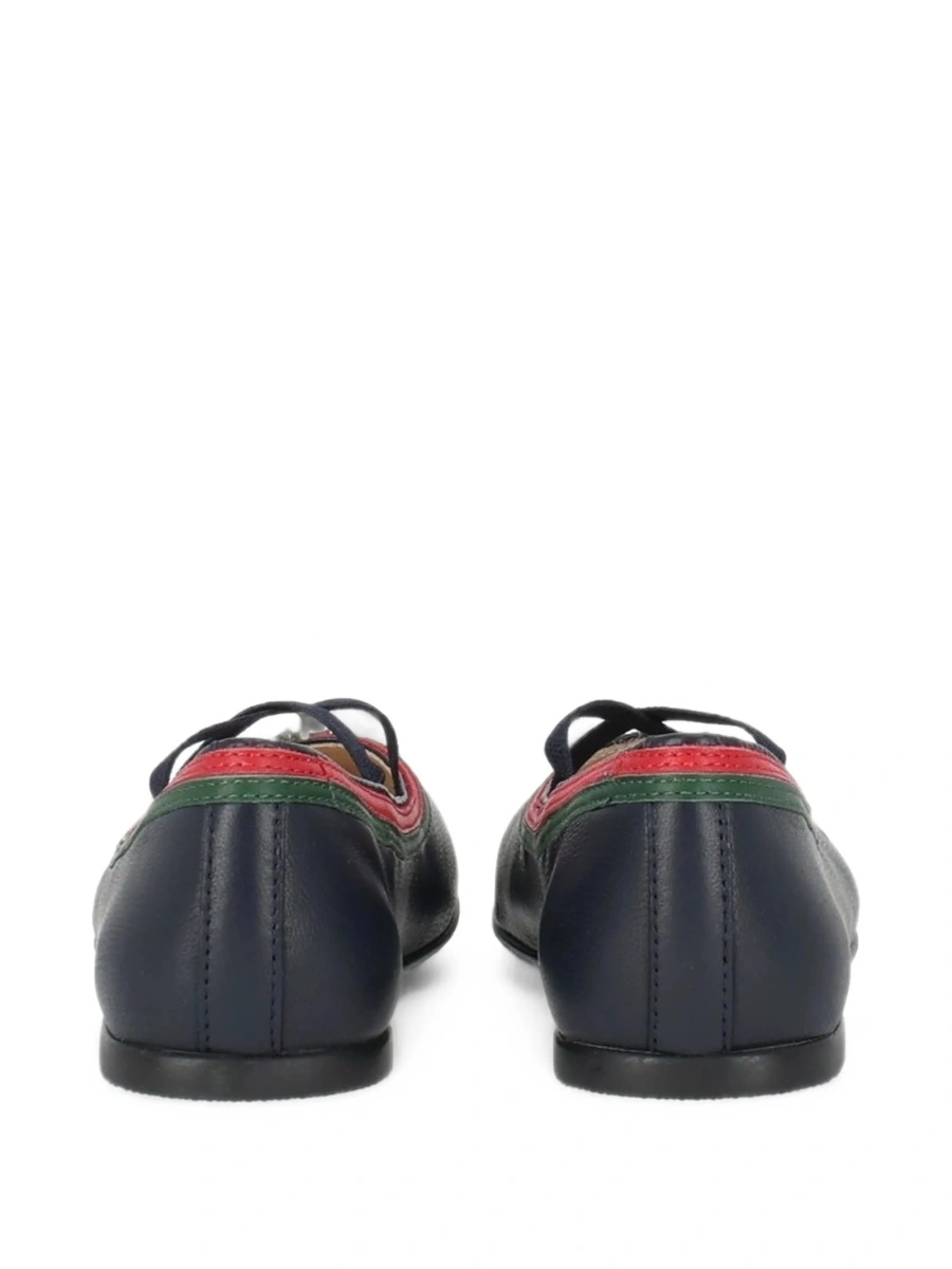 Balerini Gucci albastri din piele - Img 3
