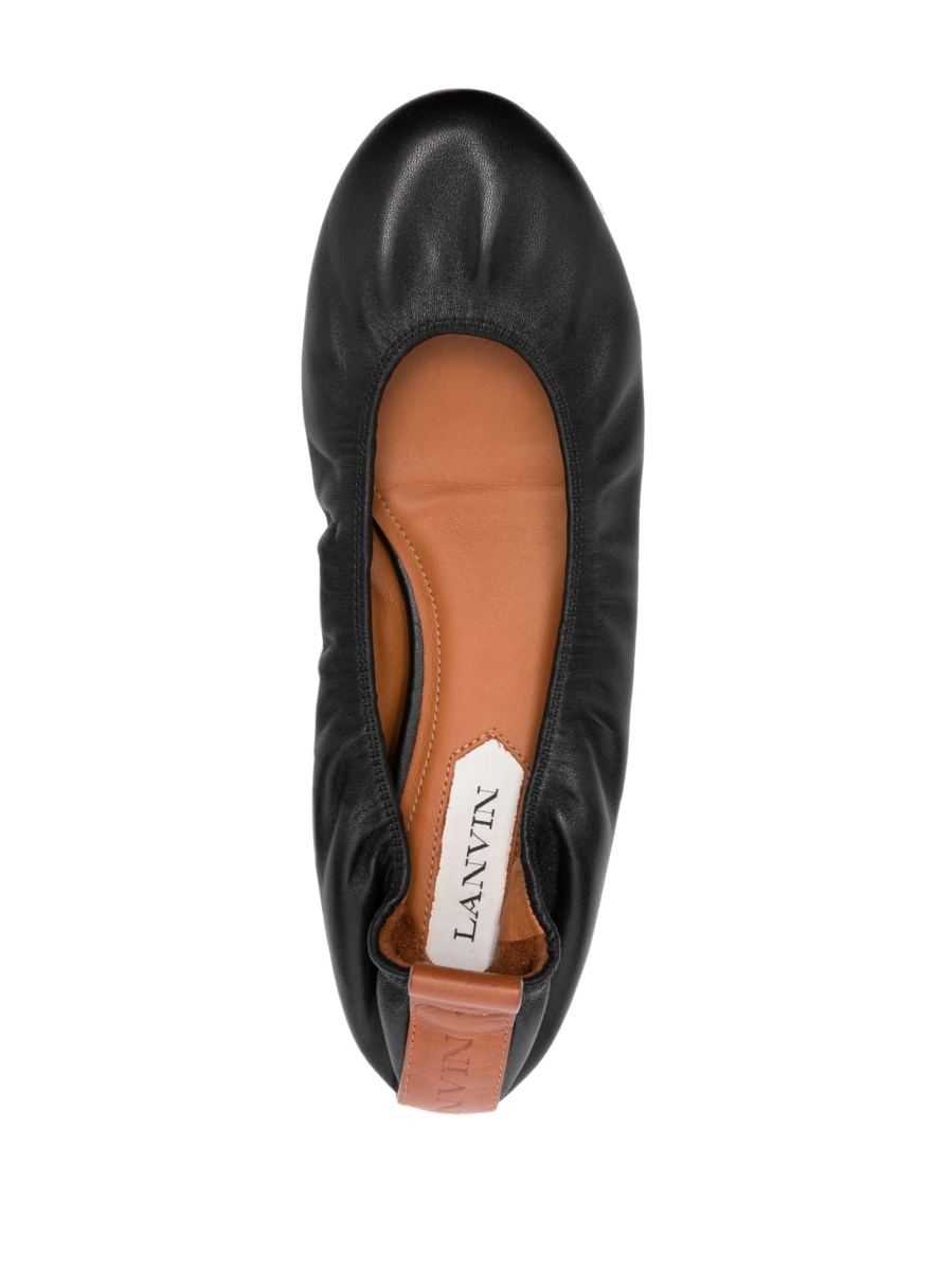 Balerini Lanvin negri din piele - Img 4