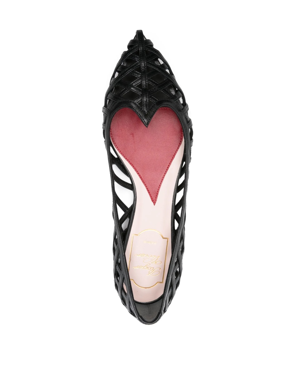 Balerini Roger Vivier negri din piele - Img 4