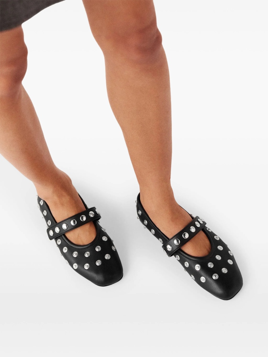 Balerini Stella McCartney negri din poliuretan - Img 5