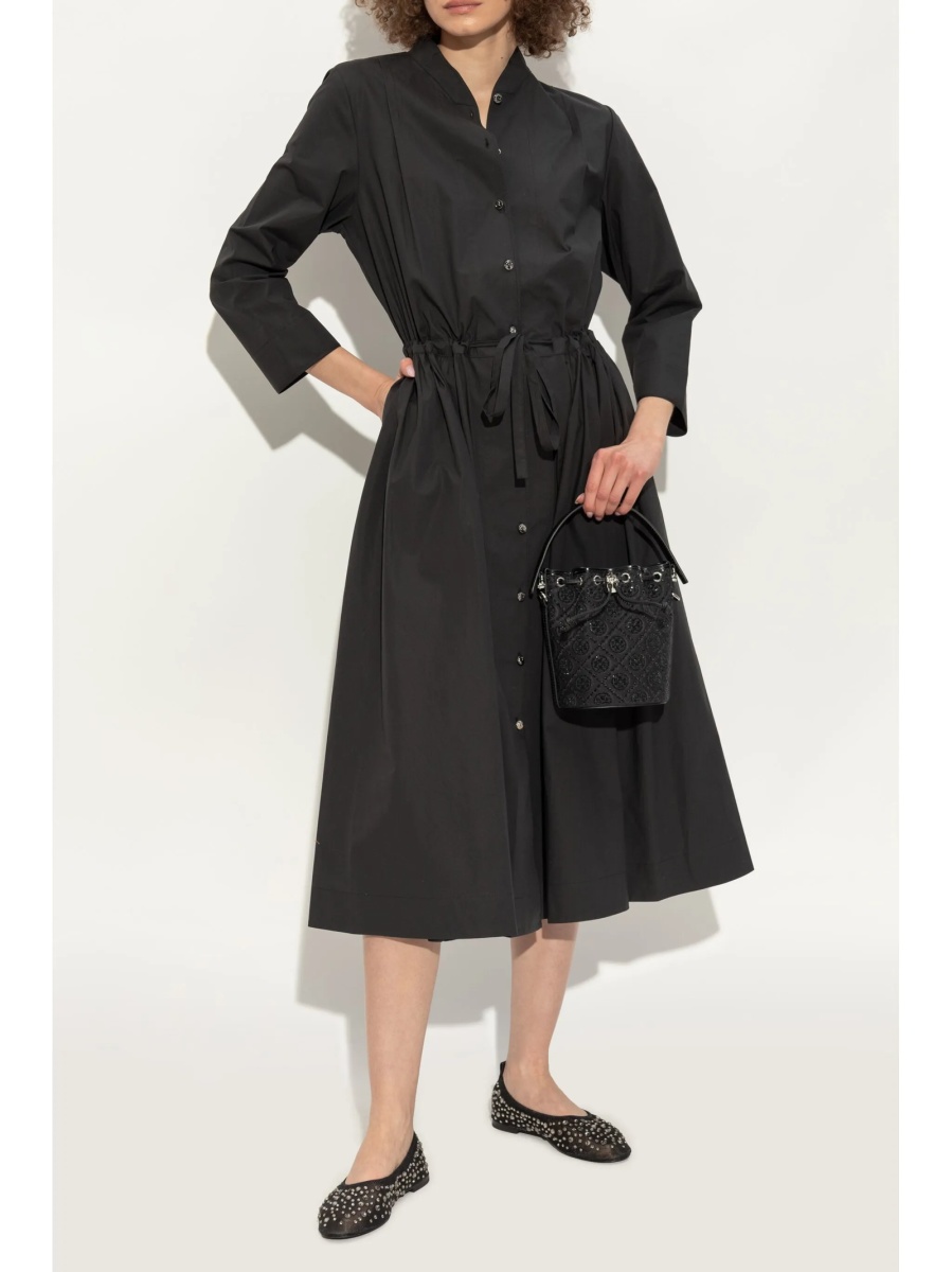 Balerini Tory Burch negri din piele si nylon - Img 3