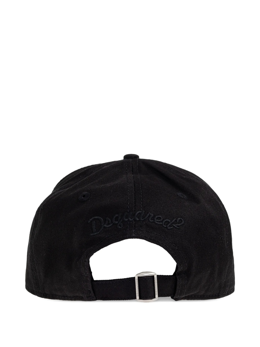 Basca DSQUARED2 neagra din bumbac - Img 2