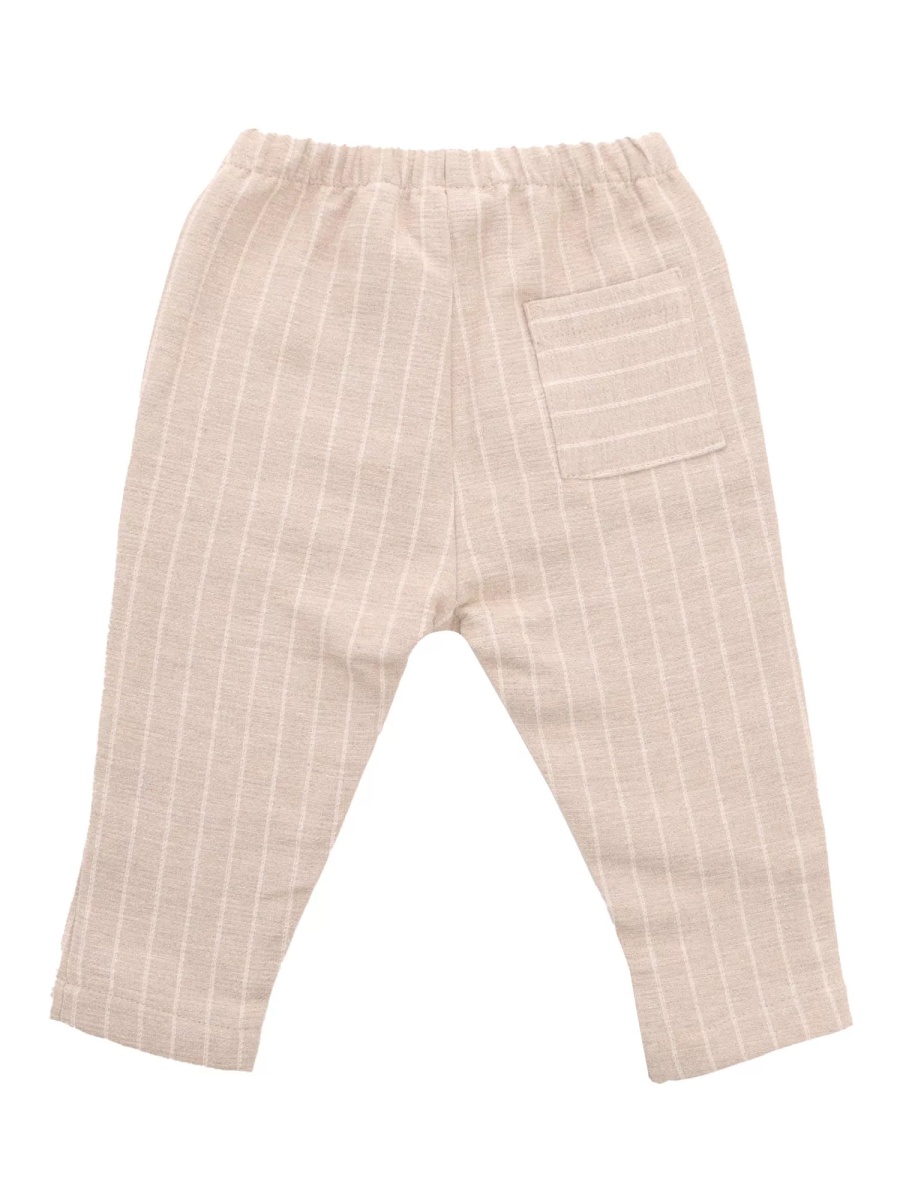 Beige pinstripe trousers - Img 3