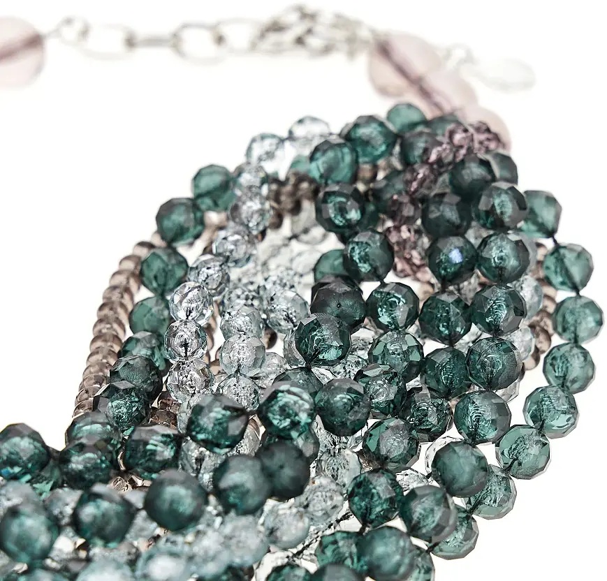 Bijuterii Faceted beads multi-strand necklace - Img 3
