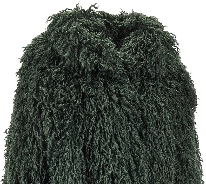 Blana Emporio Armani verde din blana ecologica - Img 2