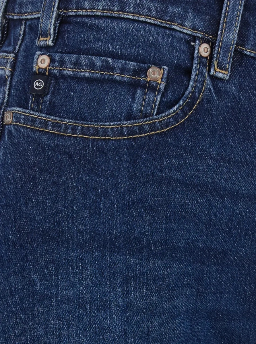 Blugi Ag Jeans albastri din denim - Img 3
