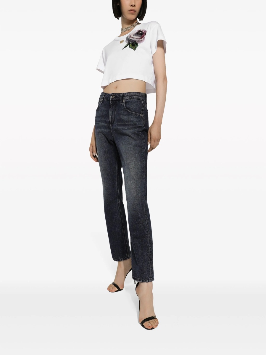 Blugi boyfriend Dolce &amp; Gabbana negri - Img 2