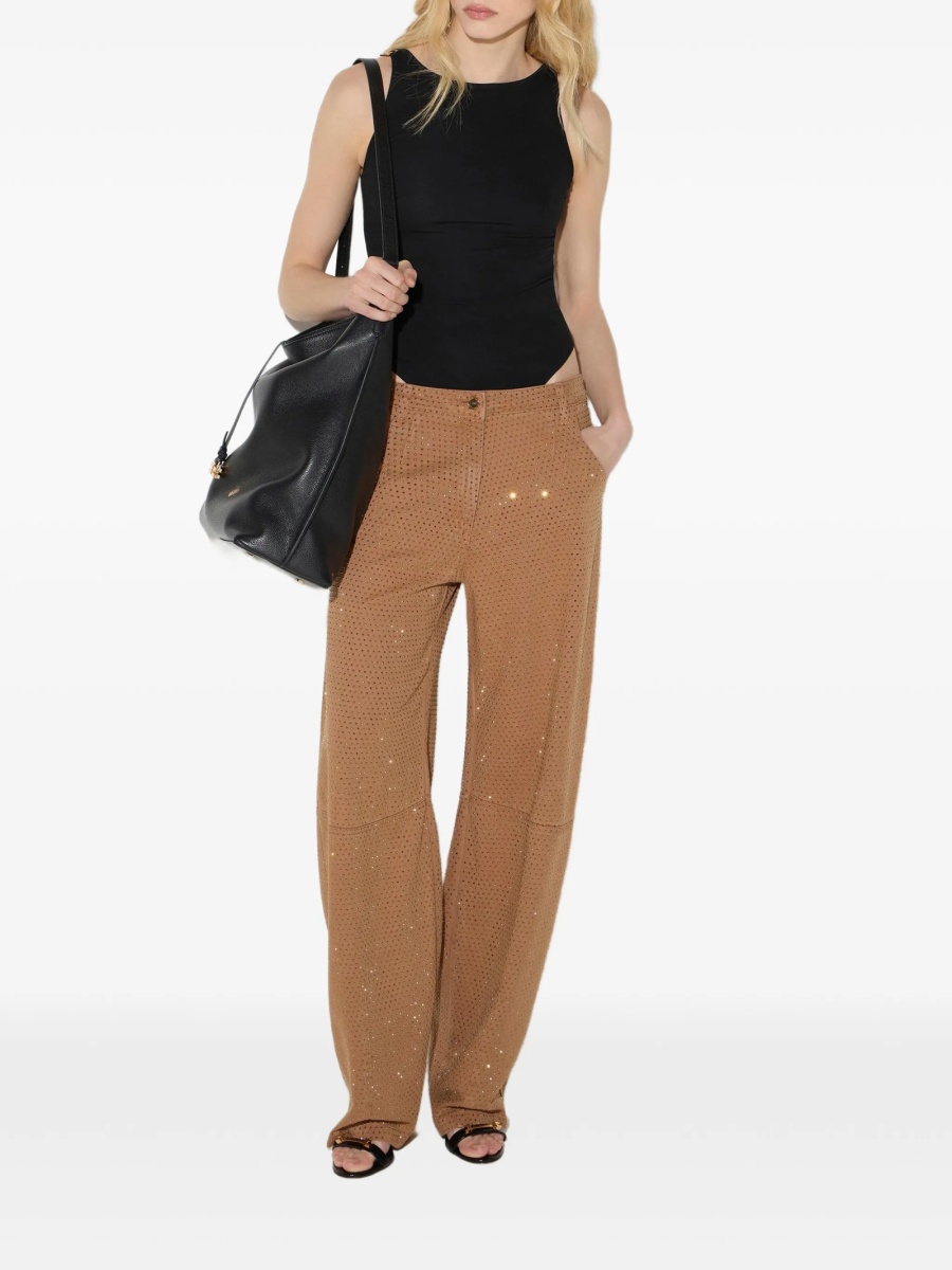 Blugi conici Elisabetta Franchi maro - Img 2