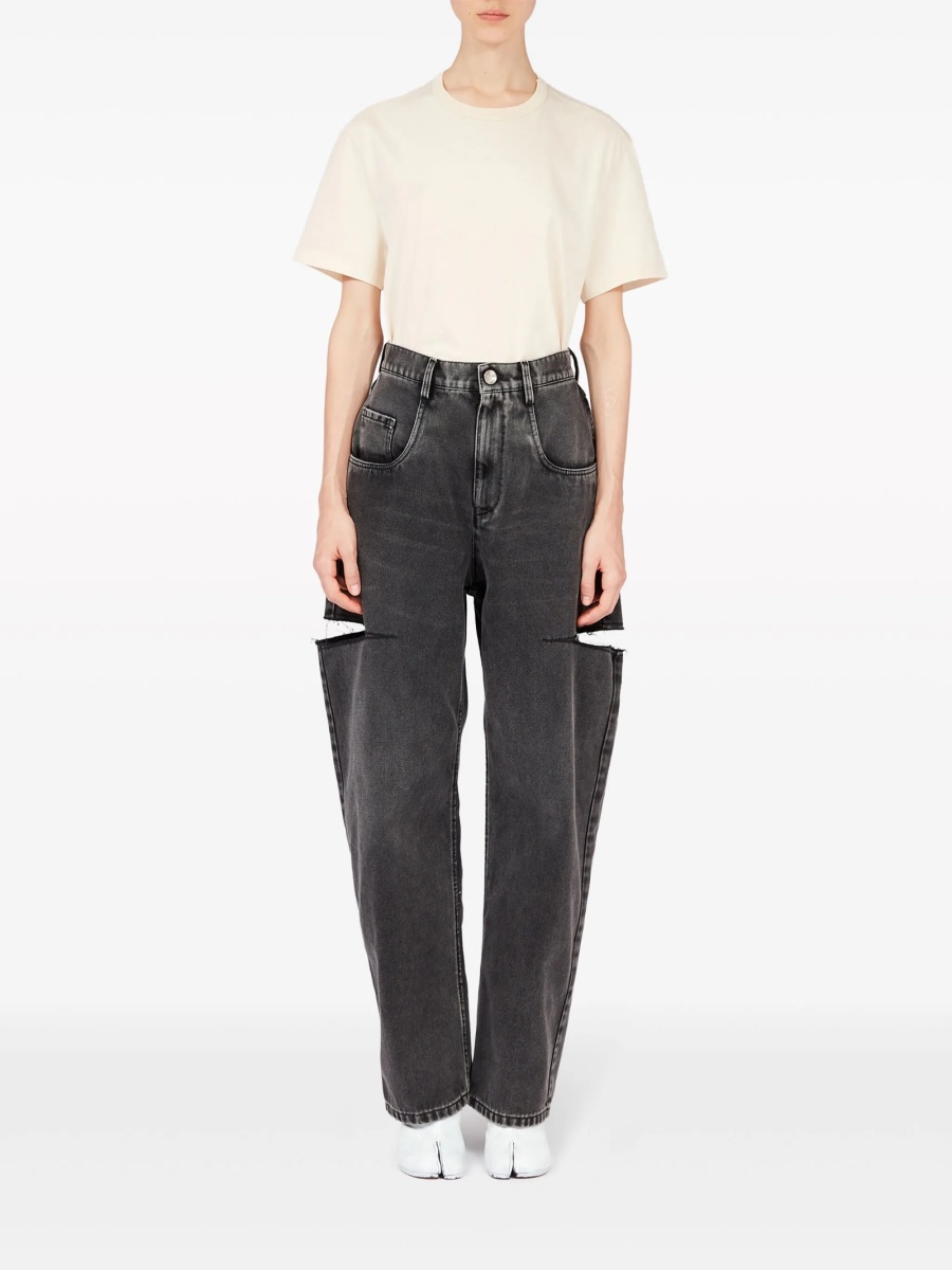 Blugi conici Maison Margiela negri - Img 2