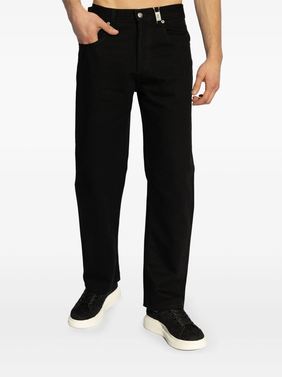 Blugi drepti Alexander McQueen negri - Img 3