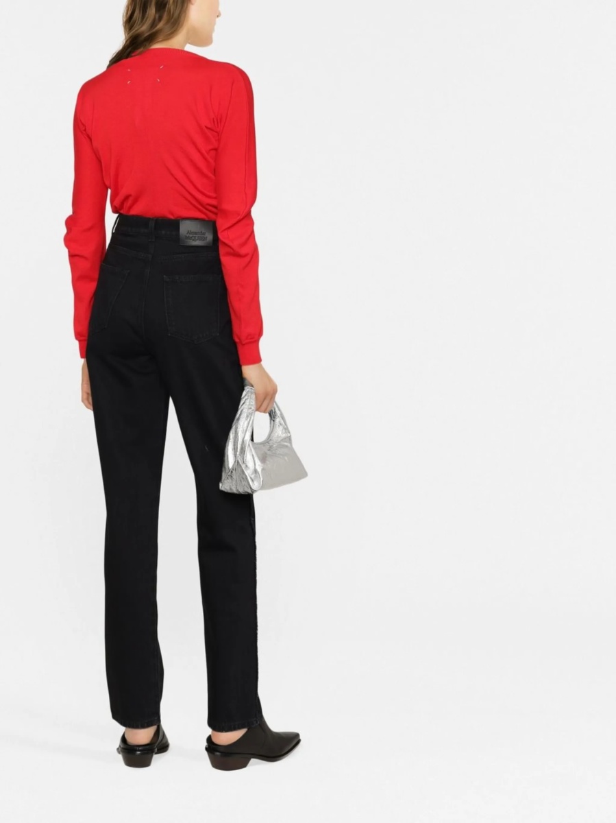 Blugi drepti Alexander McQueen negri - Img 4