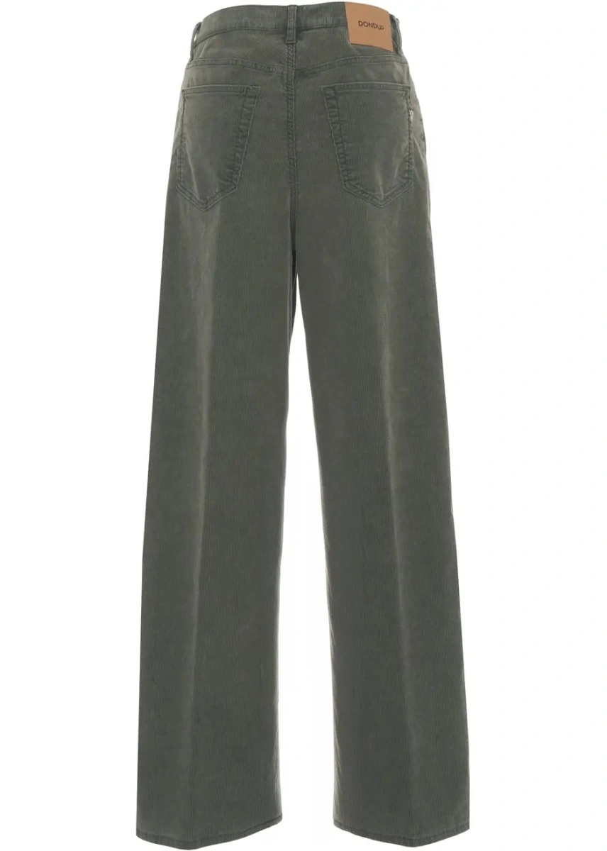 Blugi drepti Dondup verzi din denim 'Dakota' - Img 4