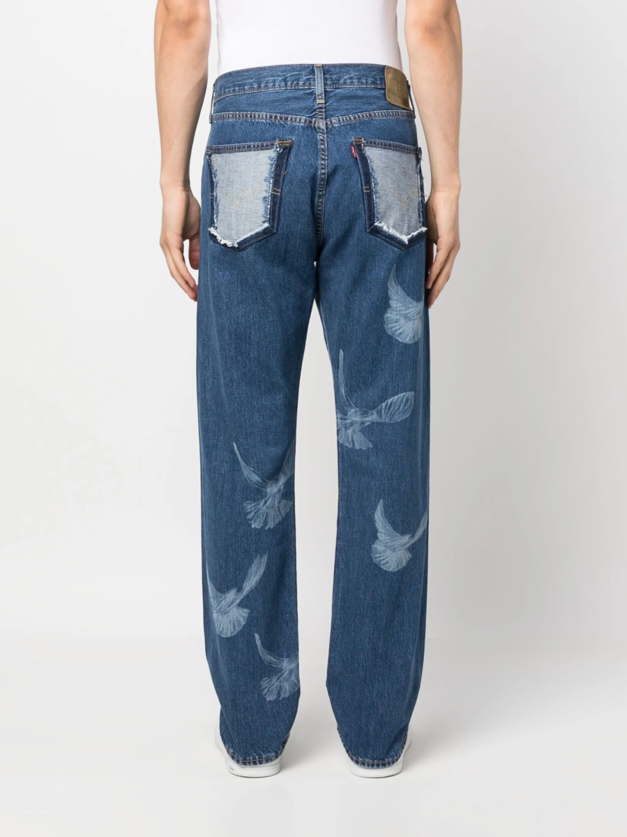 Blugi drepti Levi's® albastri - Img 4