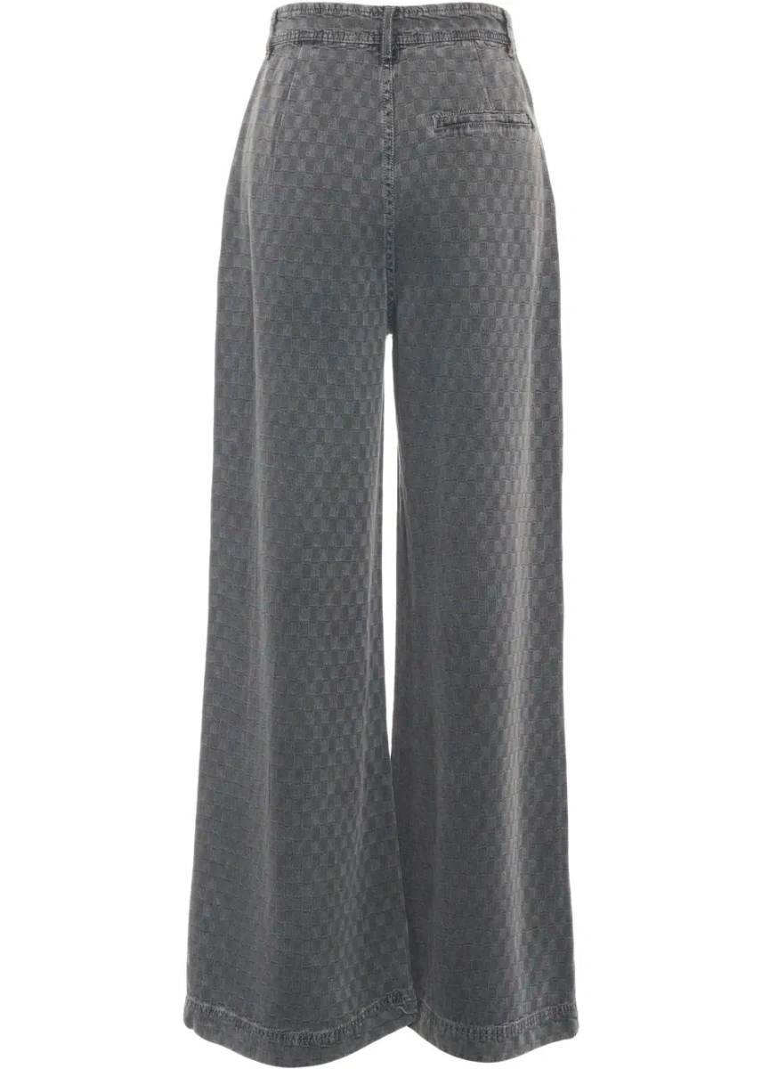 Blugi drepti Munthe gri din denim - Img 4