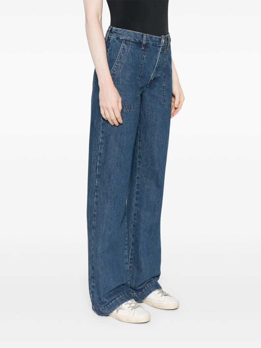 Blugi evazati A.P.C. albastri - Img 3