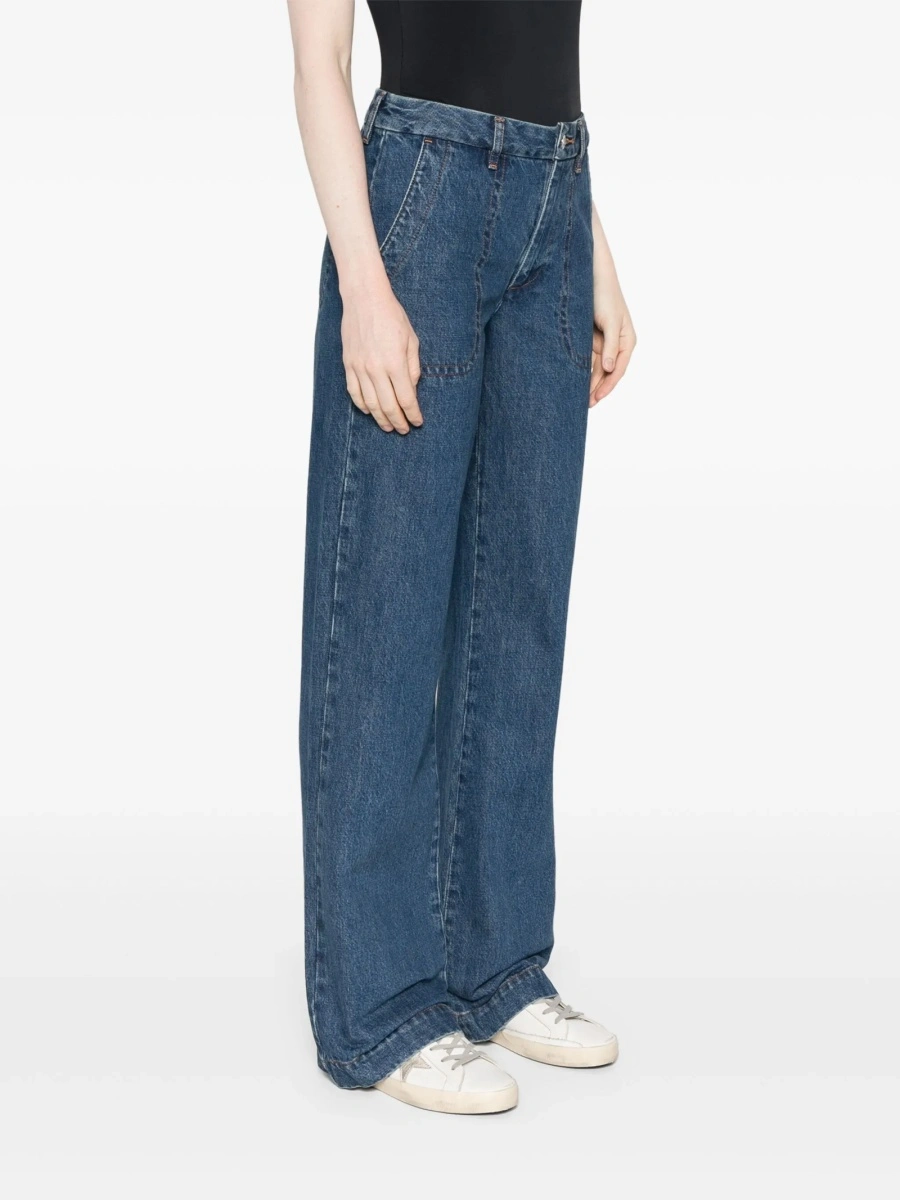 Blugi evazati A.P.C. albastri - Img 3