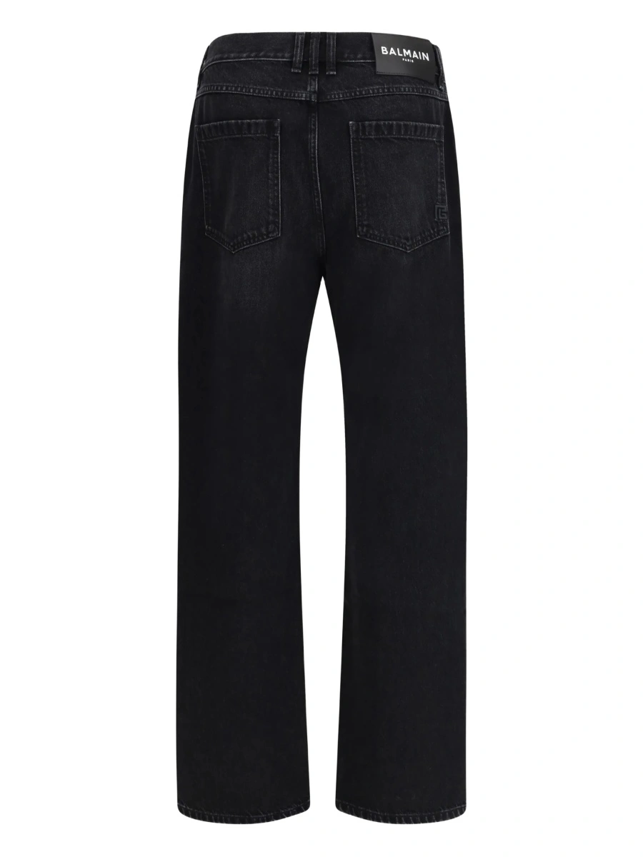 Blugi evazati Balmain negri - Img 2