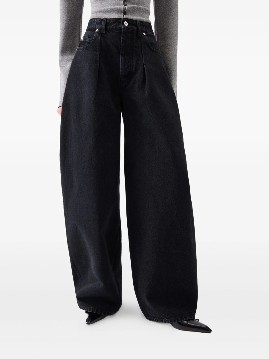 Blugi evazati JACQUEMUS negri - Img 3