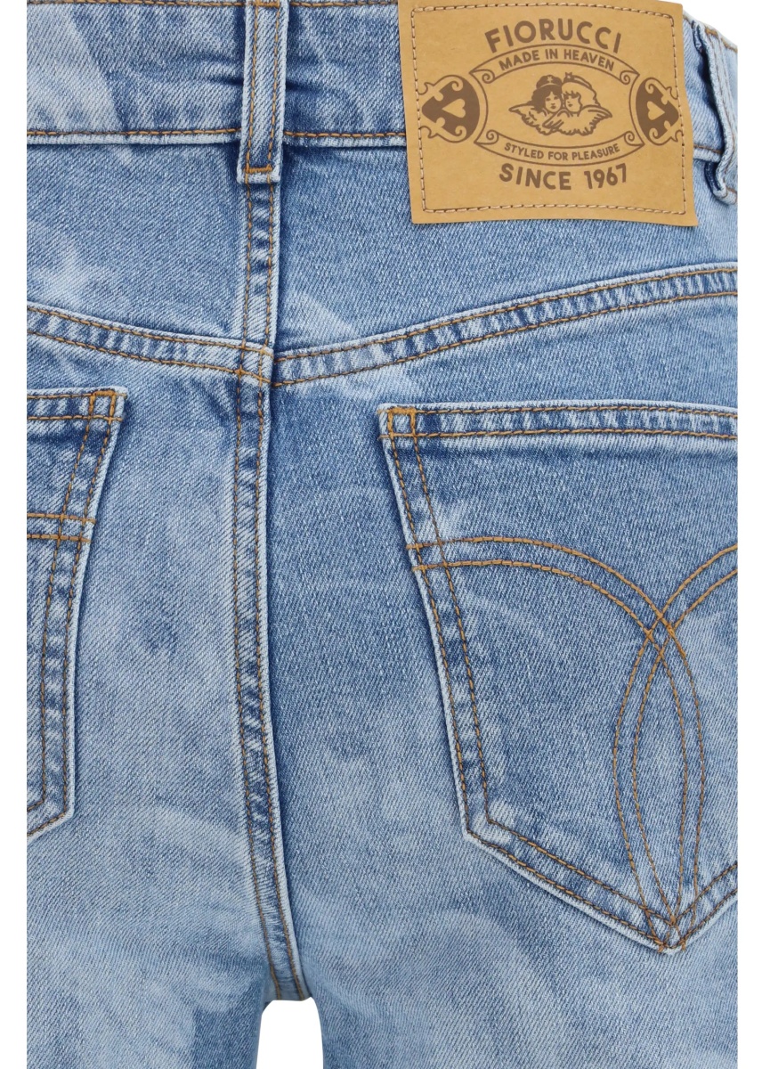 Blugi Flare skinny Angel-print Jeans - Img 3