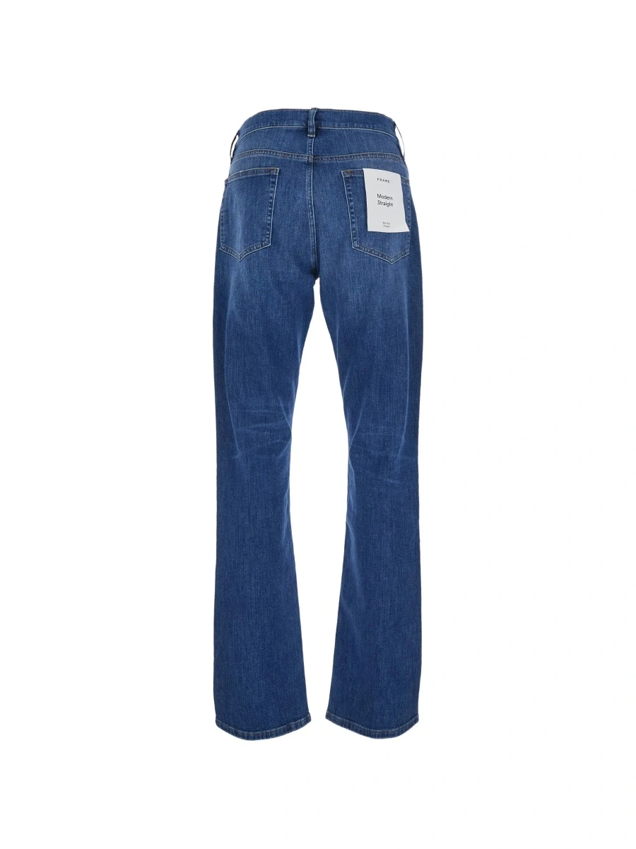 Blugi FRAME albastri din denim - Img 4