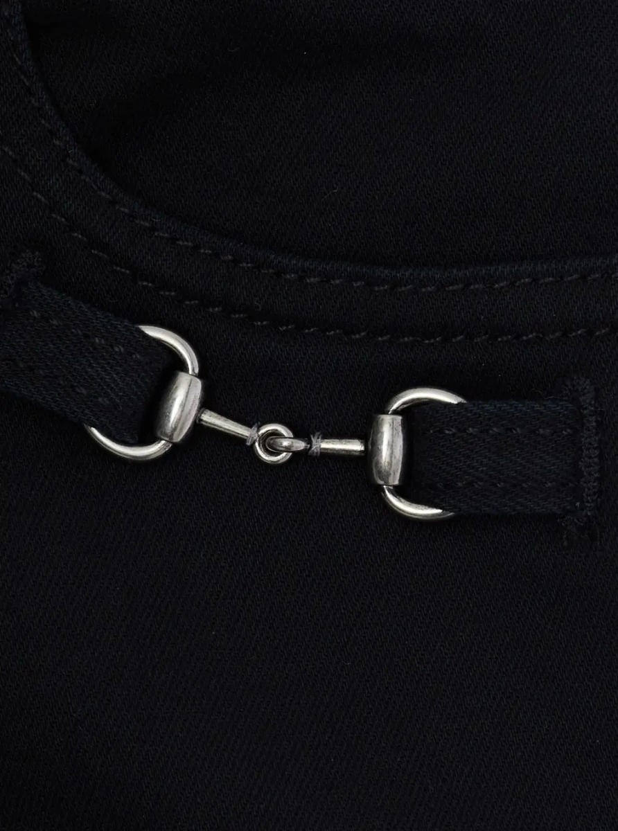 Blugi Gucci negri din denim - Img 3