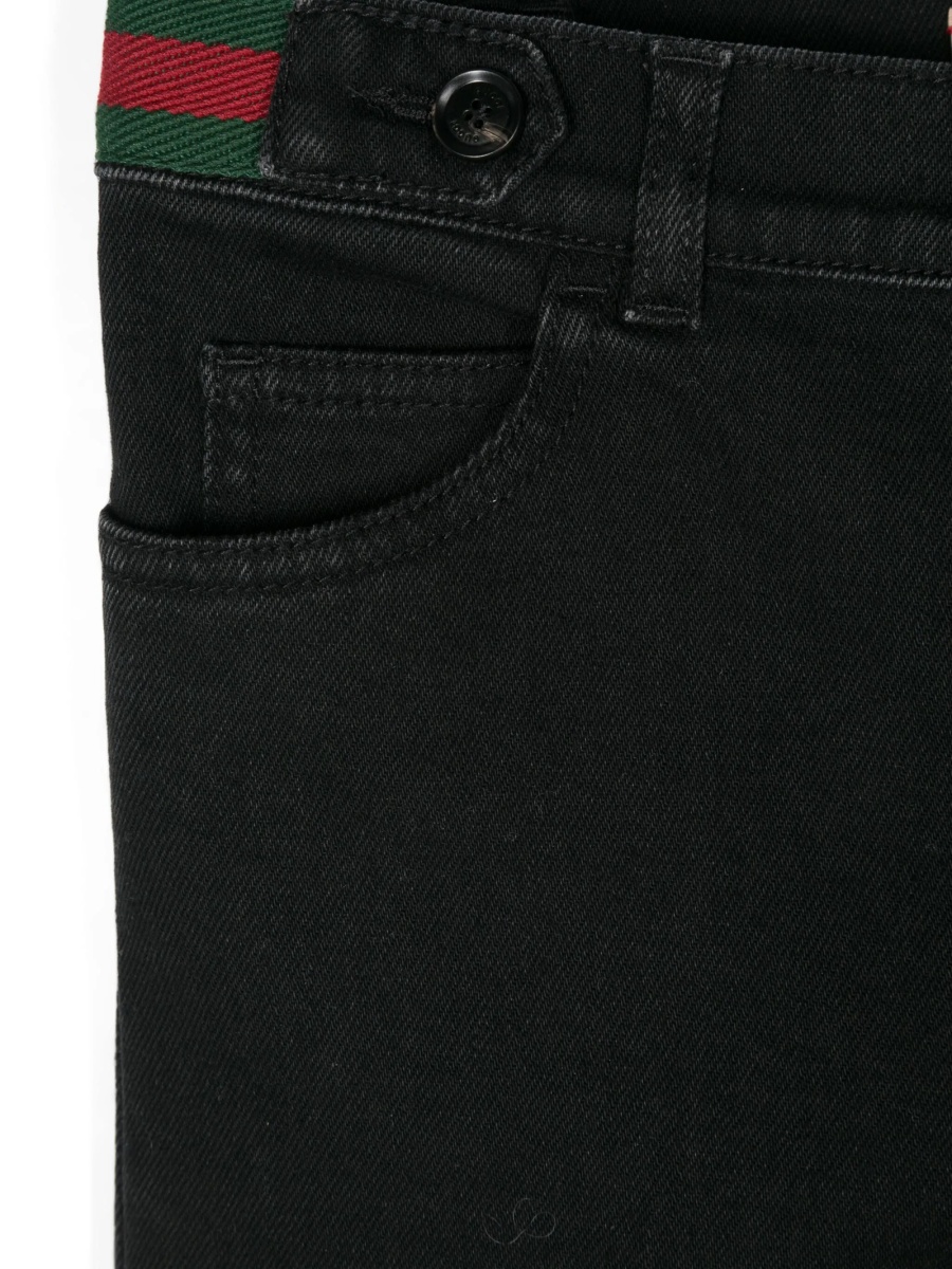 Blugi Gucci negri din elastan si polyester - Img 3