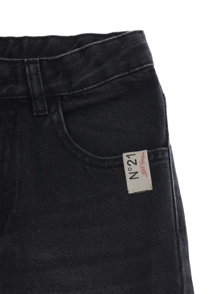 Blugi Jeans Five-pocket design with pockets and 100% cotton black boy - Img 3