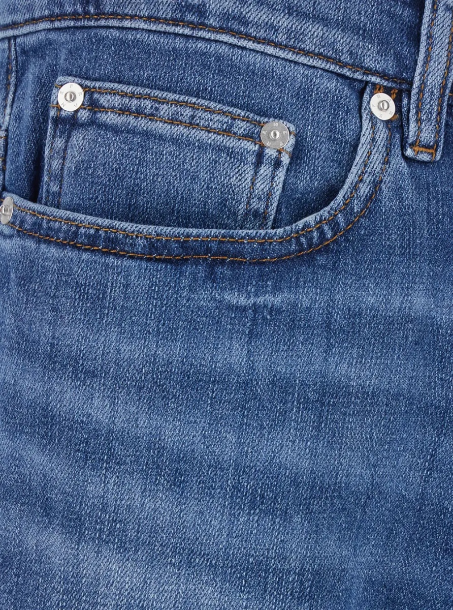 Blugi 'L'Homme' Blue Jeans with Belt Loops in Denim for Men - Img 3