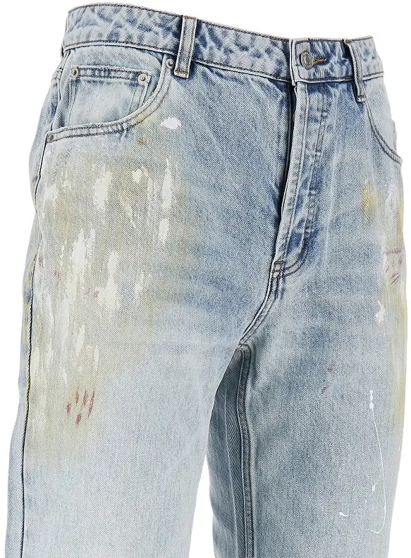 Blugi Paint Marked straight leg jeans - Img 2