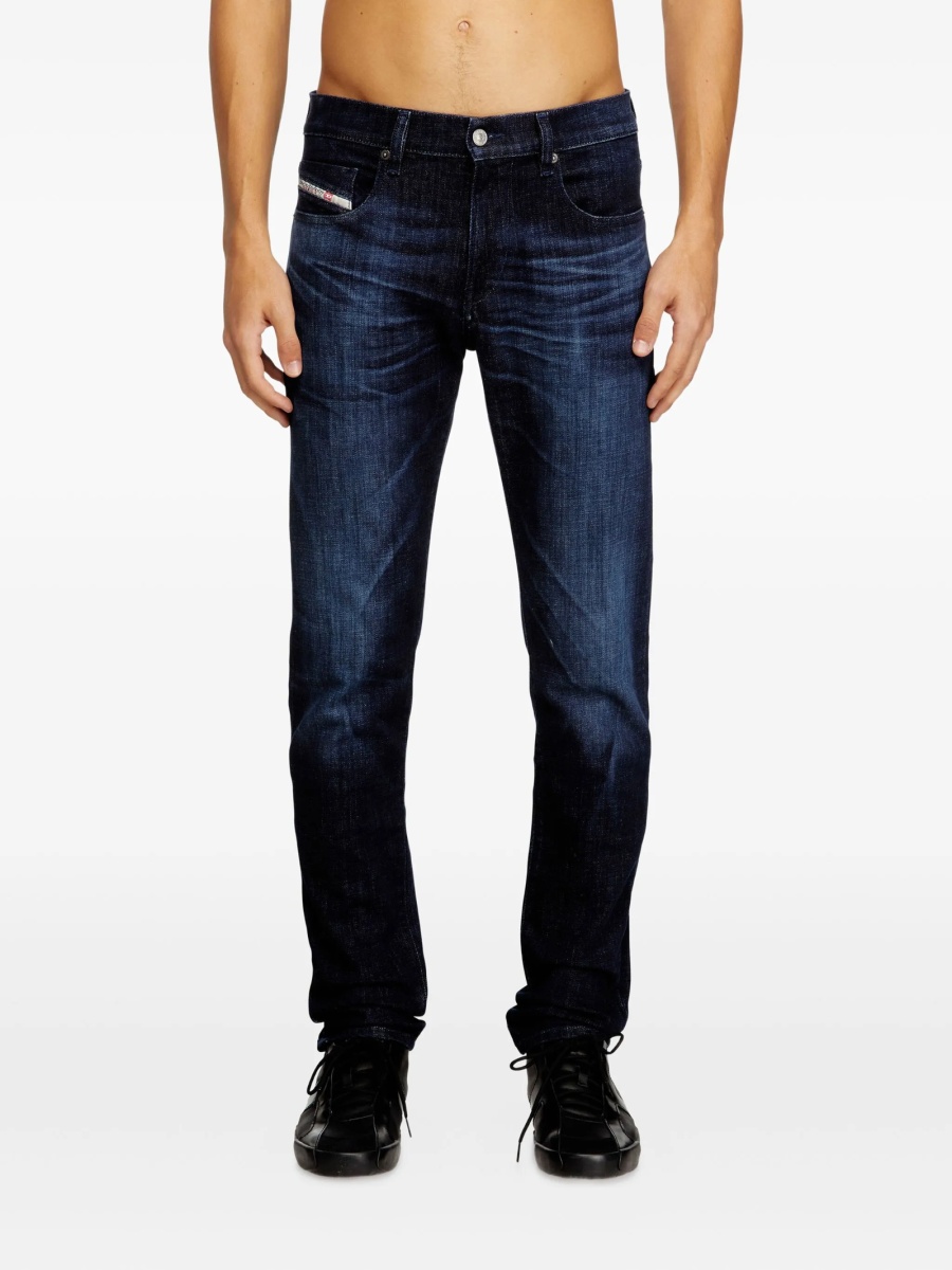 Blugi slim fit Diesel albastri - Img 3