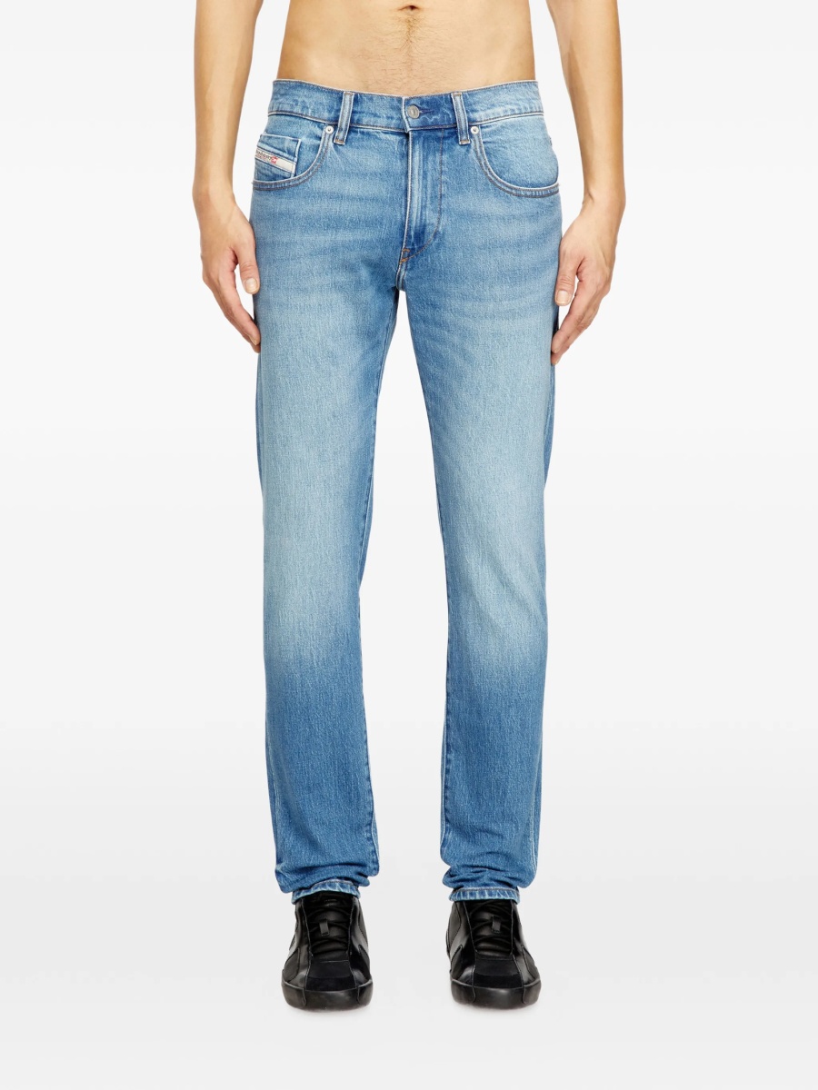 Blugi slim fit Diesel albastri - Img 3