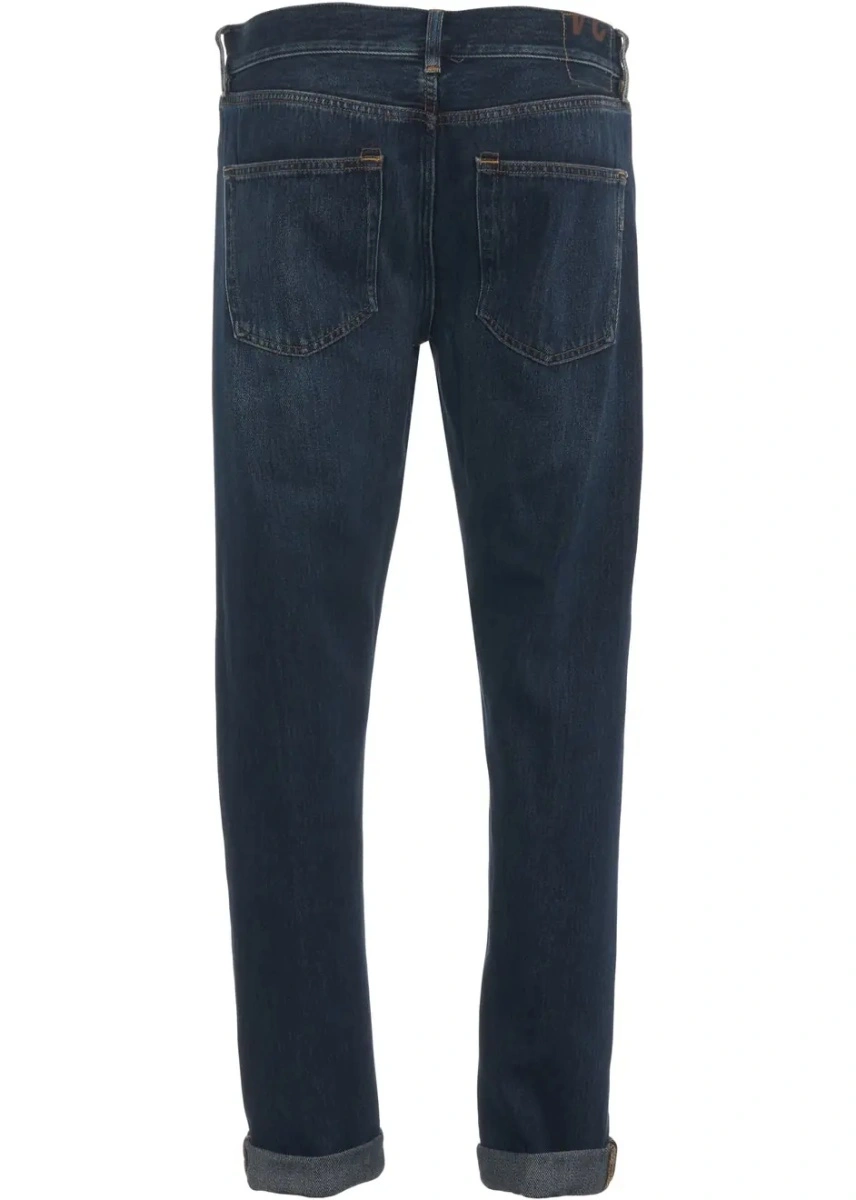 Blugi slim fit Dondup albastri - Img 4