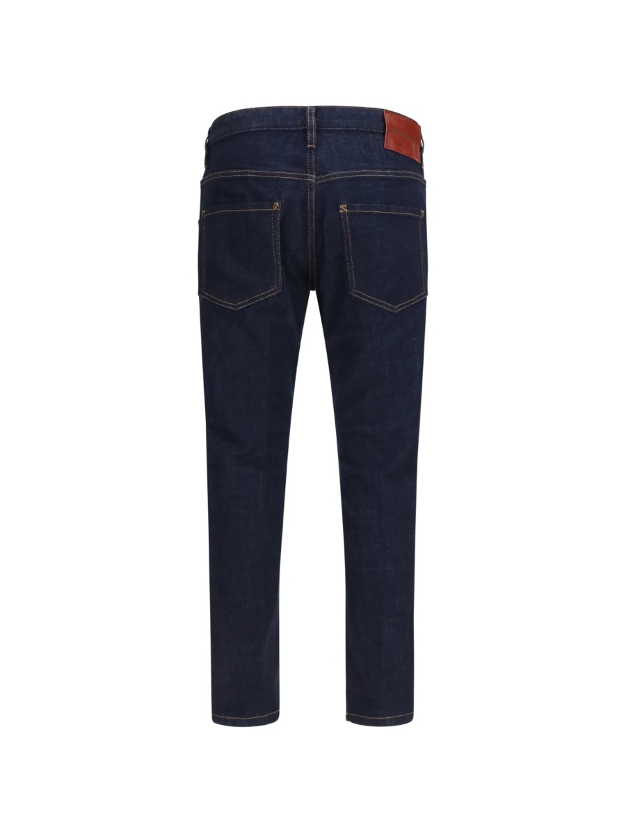 Blugi slim fit DSQUARED2 albastri - Img 2