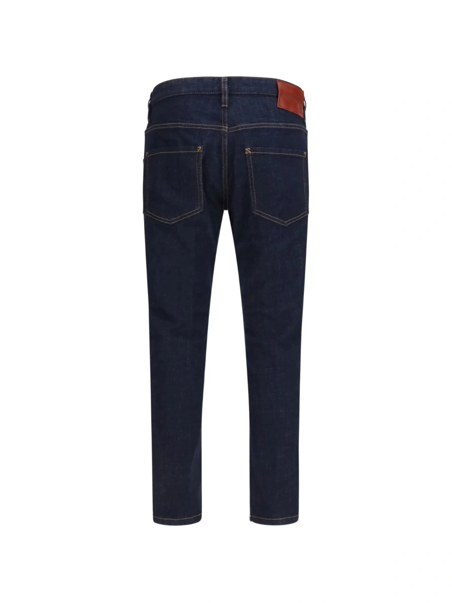 Blugi slim fit DSQUARED2 albastri - Img 2