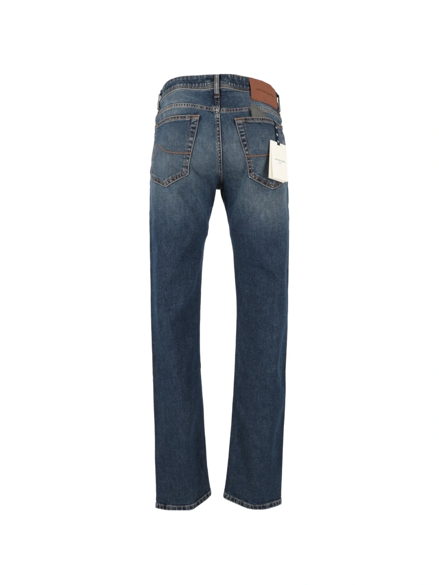 Blugi slim fit Jacob Cohen albastri - Img 2
